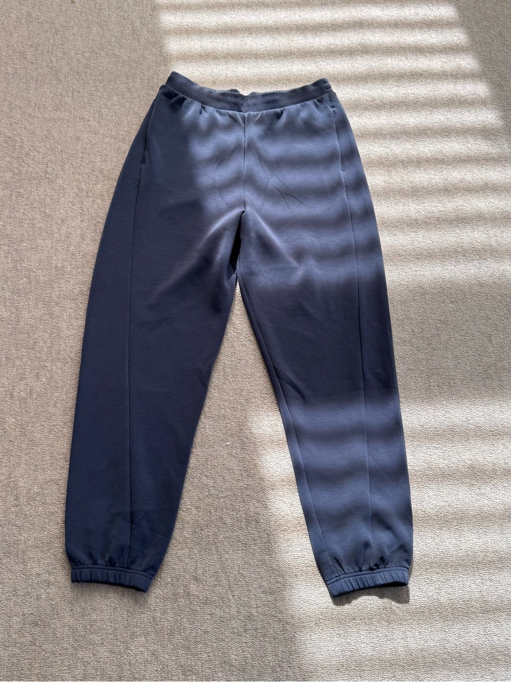 blue/grey, super soft joggers, victoria’s secret, size M